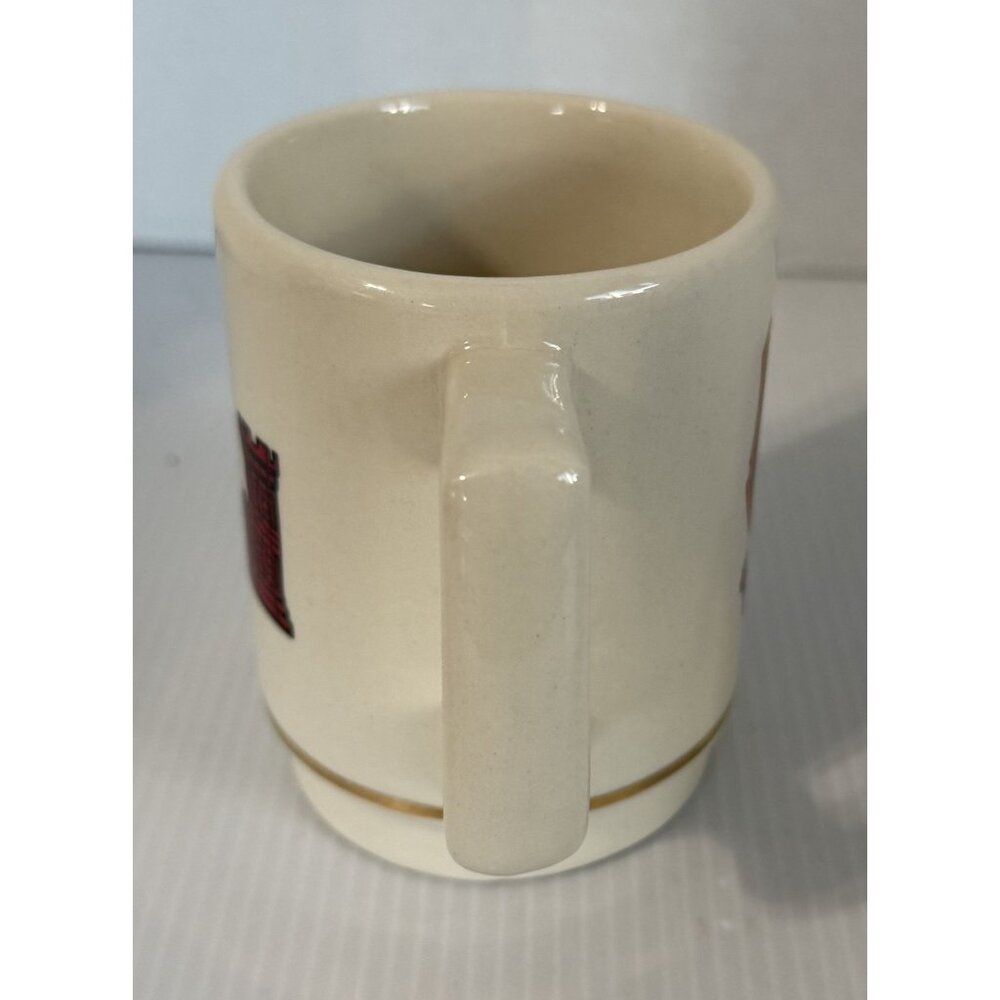 Essayons Emblem & Castle Ceramic Mug By George Ceramic Art Fayetteville NC VTG - Picture 4 of 8